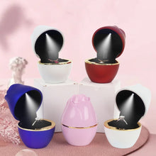 Load image into Gallery viewer, 017257 Rose Shape LED Spotlight Ring Necklace Storage Box without Jewelry, Spec:, 017257 Ring(Green), 017257 Pendant(Red), 017257 Pendant(Royal Blue), 017257 Pendant(White), 017257 Pendant(Pink), 017257 Pendant(Green), 017257 Ring(Red)                 ...