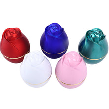 Load image into Gallery viewer, 017257 Rose Shape LED Spotlight Ring Necklace Storage Box without Jewelry, Spec:, 017257 Ring(Green), 017257 Pendant(Red), 017257 Pendant(Royal Blue), 017257 Pendant(White), 017257 Pendant(Pink), 017257 Pendant(Green), 017257 Ring(Red)                 ...
