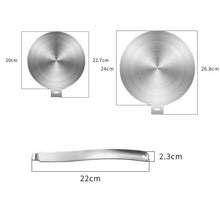 Load image into Gallery viewer, Stainless Steel Heats Conduction Plates Induction Cooker Diffuser Plate ,Spec:, 20cm Fixed Handle, 22cm Fixed Handle, 24cm Fixed Handle, 20cm Disassembly Handles, 24cm Disassembly Handles