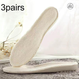 3pairs Winter Velvet Insoles Warm Inner Height Increase Insoles