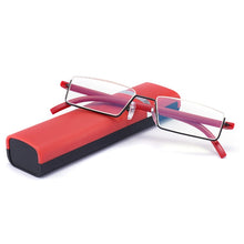 Load image into Gallery viewer, TR90 Seniors Clear Glasses With Portable Case Lightweight Presbyopic Glasses