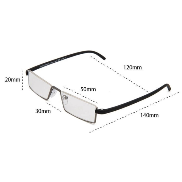 TR90 Seniors Clear Glasses With Portable Case Lightweight Presbyopic Glasses