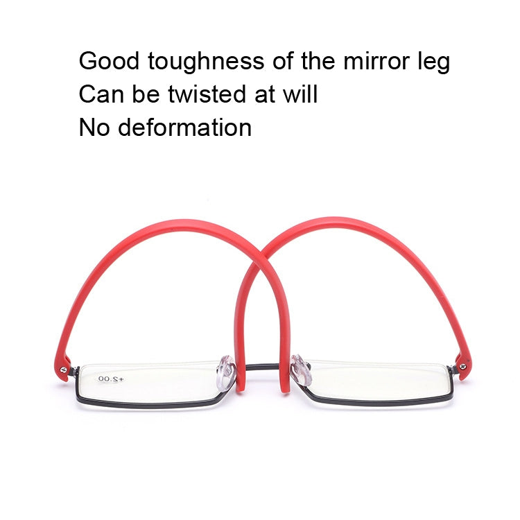 TR90 Seniors Clear Glasses With Portable Case Lightweight Presbyopic Glasses