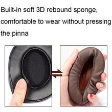 Load image into Gallery viewer, For Edifier W855BT 2pcs Headset Soft and Breathable Sponge Cover, Color: Black Protein, Black Protein, Brown Protein, Black Lambskin, Brown Lambskin, Black, Brown, Black Ice Silk, Black Net