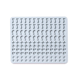 130 Grids Silicone Mat Baking Mold Mini Pet Snacks Dog Food Baking Pan Mold Biscuit Cake Mold, Blue, Pink