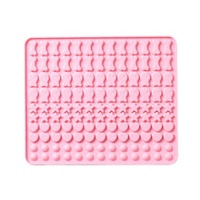 Load image into Gallery viewer, 130 Grids Silicone Mat Baking Mold Mini Pet Snacks Dog Food Baking Pan Mold Biscuit Cake Mold, Blue, Pink