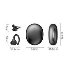Load image into Gallery viewer, AX9 Noise Reduction Digital Display With Charging Bin Bluetooth Headset, AX9 Black