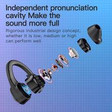 Load image into Gallery viewer, AX9 Noise Reduction Digital Display With Charging Bin Bluetooth Headset, AX9 Black