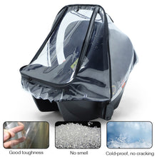 Load image into Gallery viewer, Baby Safety Seat Rain Cover Transparent EVA Stroller Baby Carriage Rain Cover, Rain Cover