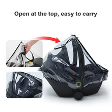 Load image into Gallery viewer, Baby Safety Seat Rain Cover Transparent EVA Stroller Baby Carriage Rain Cover, Rain Cover