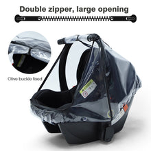 Load image into Gallery viewer, Baby Safety Seat Rain Cover Transparent EVA Stroller Baby Carriage Rain Cover, Rain Cover