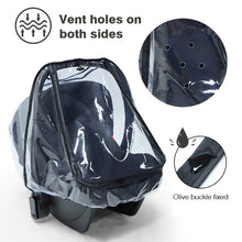 Load image into Gallery viewer, Baby Safety Seat Rain Cover Transparent EVA Stroller Baby Carriage Rain Cover, Rain Cover