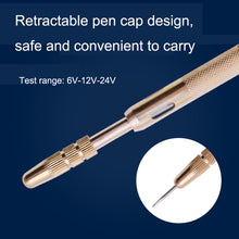 Load image into Gallery viewer, 2pcs 6-24V Car Circuit Test Pen LED Multi Function Test Passing Test Light Test Light Test Pen, LED Spring Test Pen