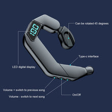 Load image into Gallery viewer, V19 Bone Conduction Digital Display Stereo Hanging Ear Sports Bluetooth Headset, V19 Black, V19 White, V19 Pink, V19 Blue, V19 Green