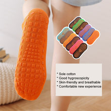 Load image into Gallery viewer, 4pairs Trampoline Socks Dotted Rubber Non-slip Floor Socks Yoga Socks