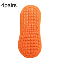 Load image into Gallery viewer, 4pairs Trampoline Socks Dotted Rubber Non-slip Floor Socks Yoga Socks, 1-5 Years Old, 5-12 Years Old, Adult 35-43 Yards
