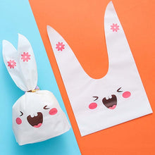 Load image into Gallery viewer, 1bag Cartoon Rabbit Ears Gift Packaging Bags Candy Baking Snowflake Cookies Bags, 10x17cm, 13x23cm