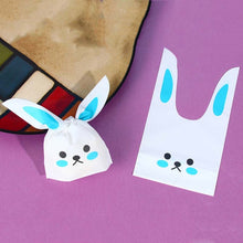 Load image into Gallery viewer, 1bag Cartoon Rabbit Ears Gift Packaging Bags Candy Baking Snowflake Cookies Bags, 10x17cm, 13x23cm