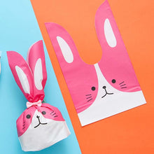 Load image into Gallery viewer, 1bag Cartoon Rabbit Ears Gift Packaging Bags Candy Baking Snowflake Cookies Bags, 10x17cm, 13x23cm