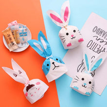 Load image into Gallery viewer, 1bag Cartoon Rabbit Ears Gift Packaging Bags Candy Baking Snowflake Cookies Bags, 10x17cm, 13x23cm