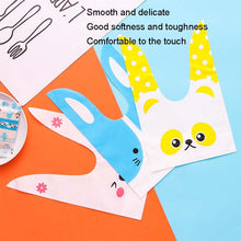 Load image into Gallery viewer, 1bag Cartoon Rabbit Ears Gift Packaging Bags Candy Baking Snowflake Cookies Bags, 10x17cm, 13x23cm