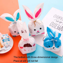 Load image into Gallery viewer, 1bag Cartoon Rabbit Ears Gift Packaging Bags Candy Baking Snowflake Cookies Bags, 10x17cm, 13x23cm