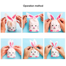 Load image into Gallery viewer, 1bag Cartoon Rabbit Ears Gift Packaging Bags Candy Baking Snowflake Cookies Bags, 10x17cm, 13x23cm