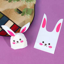 Load image into Gallery viewer, 1bag Cartoon Rabbit Ears Gift Packaging Bags Candy Baking Snowflake Cookies Bags, 10x17cm, 13x23cm