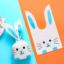 Load image into Gallery viewer, 1bag Cartoon Rabbit Ears Gift Packaging Bags Candy Baking Snowflake Cookies Bags, 10x17cm, 13x23cm