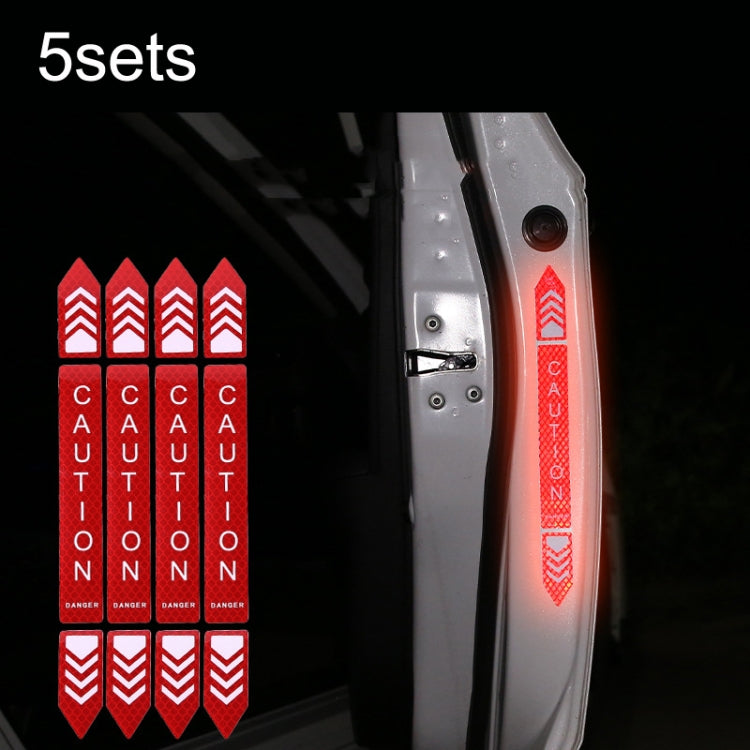 5sets Car Opening Door Anti-Collision Safety Warning Reflector, 5sets Diamond Yellow, 5sets Fluorescent Green, 5sets Diamond White, 5sets Diamond Red, 5sets Diamond Blue
