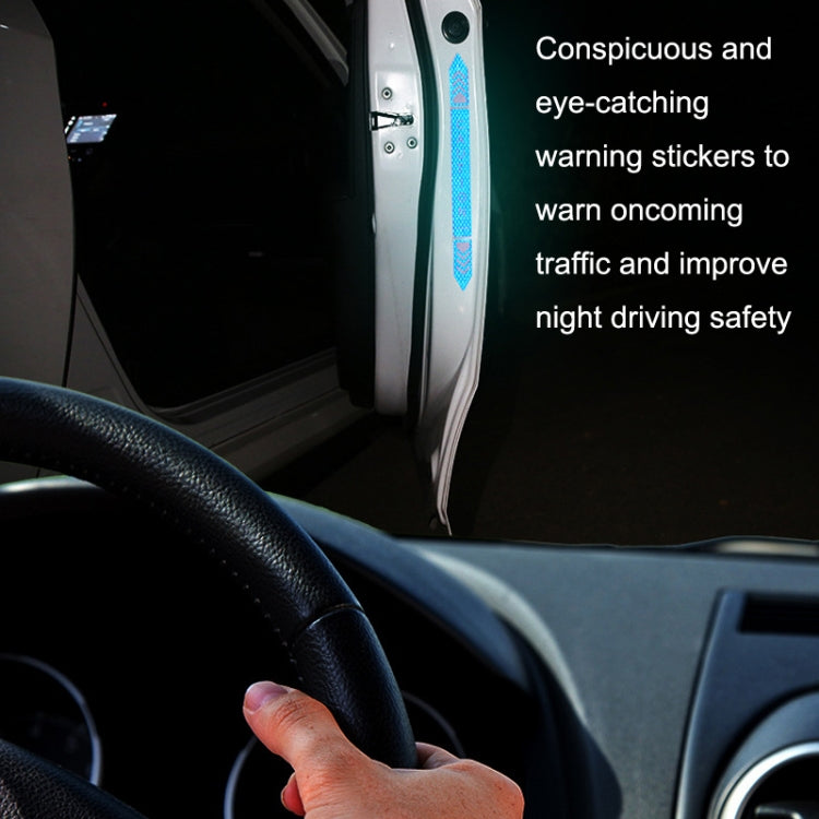 5sets Car Opening Door Anti-Collision Safety Warning Reflector, 5sets Diamond Yellow, 5sets Fluorescent Green, 5sets Diamond White, 5sets Diamond Red, 5sets Diamond Blue