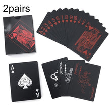 Load image into Gallery viewer, 2pairs 54pcs Waterproof Plastic Poker Table Games Cards PVC Magic Playing Cards