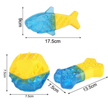 Load image into Gallery viewer, Frozen Bone Toys Pet Dog Teeth Grinding TPR Toys, Specification: Bone, Ball, Bone, Small Fish