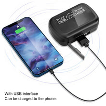Load image into Gallery viewer, SKY10 Charging Bin Stereo Digital Display Mini Invisible Bluetooth Headset, SKY10 Black