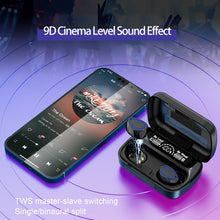 Load image into Gallery viewer, SKY10 Charging Bin Stereo Digital Display Mini Invisible Bluetooth Headset, SKY10 Black