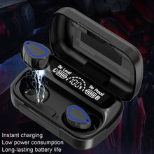 Load image into Gallery viewer, SKY10 Charging Bin Stereo Digital Display Mini Invisible Bluetooth Headset, SKY10 Black