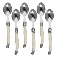 Load image into Gallery viewer, Stainless Steel Knife Fork Spoon Set Plastic Handle Western Tableware, 3 In 1, 4 In 1, 6 Knives, 6 Forks, 6 Spoons, 6 Tea Spoons