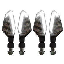 Load image into Gallery viewer, MK-236 4pcs 22LED Motorcycle V Line Two Color Turning Light Signal Angle Light, MK-236 (Yellow Blue), MK-236 (Yellow White), MK-236 (Yellow Red)