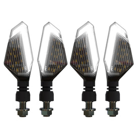 MK-236 4pcs 22LED Motorcycle V Line Two Color Turning Light Signal Angle Light, MK-236 (Yellow Blue), MK-236 (Yellow White), MK-236 (Yellow Red)