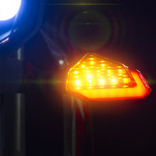 Load image into Gallery viewer, MK-236 4pcs 22LED Motorcycle V Line Two Color Turning Light Signal Angle Light, MK-236 (Yellow Blue), MK-236 (Yellow White), MK-236 (Yellow Red)