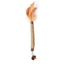 Load image into Gallery viewer, Cat Teething Stick Toy Teeth Cleaning Catnip Teasing Stick, 5pcs Lafite, 5pcs Black Feathers, 5pcs Yellow Feathers