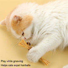 Load image into Gallery viewer, Cat Teething Stick Toy Teeth Cleaning Catnip Teasing Stick, 5pcs Lafite, 5pcs Black Feathers, 5pcs Yellow Feathers