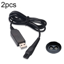 Load image into Gallery viewer, 2个卖 HQ8505 15V Shaver USB Charger Power Cord For PHILIPS HQ7120 HQ8830 PT730 AT757 RQ1060, 2pcs HQ8505 USB Plug