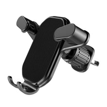 Load image into Gallery viewer, Car Air Outlet Upside-down Hook Strong Mobile Phone Holder, Cool Black, High-grade Black