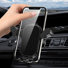 Load image into Gallery viewer, Car Air Outlet Upside-down Hook Strong Mobile Phone Holder, Cool Black, High-grade Black