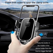 Load image into Gallery viewer, Car Air Outlet Hook Firmly Navigation Mobile Phone Holder, Mirror Black