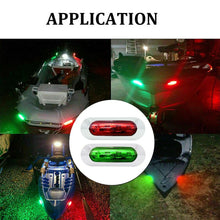 Load image into Gallery viewer, 1Pair MK-234 12V Yacht Ships 4LED Navigation Lights Red And Green Signal Light