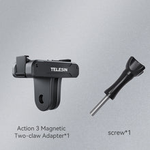 Load image into Gallery viewer, For DJI OSMO Action 3 TELESIN Magnetic Two Claw Adapter Action Camera Accessories, Magnetic Two Claw Adapter