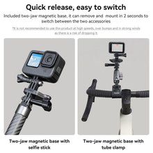 Load image into Gallery viewer, TELESIN Magnetic Action Camera Quick Release Bracket Mount,Spec:, TE-MMK-002  Ordinary, TE-MMK-002 Extended