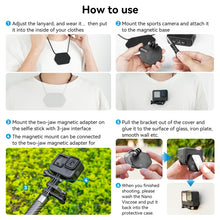 Load image into Gallery viewer, TELESIN Magnetic Action Camera Quick Release Bracket Mount,Spec:, TE-MMK-002  Ordinary, TE-MMK-002 Extended